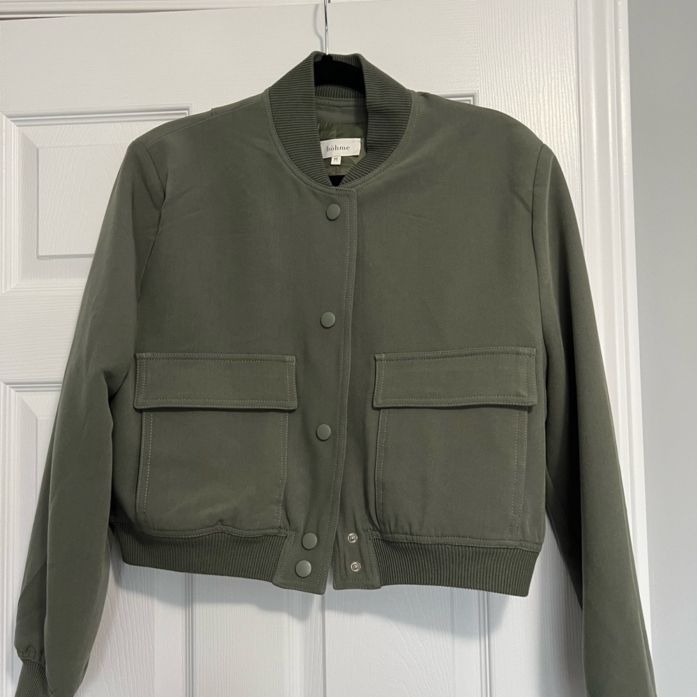 Bohme Olive Green Bomber Jacket